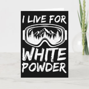 Ich lebe für weißen Puder lustiges Skifahren Frees Karte