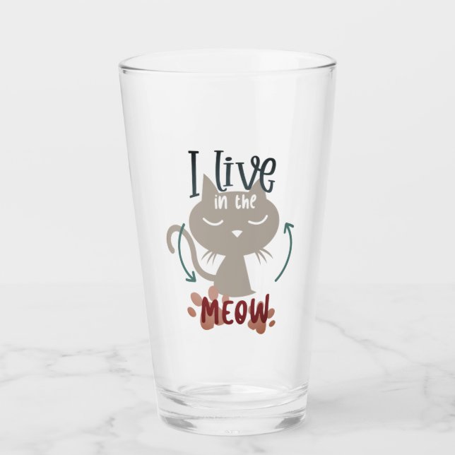 Ich lebe in der Zwischenzeit Glas (Vorderseite)