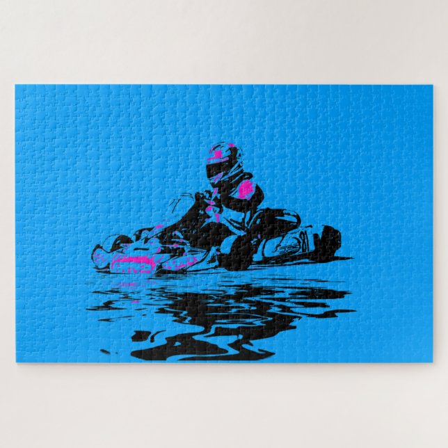 Ich lebe in Kart - Go Kart Racer Jigsaw Puzzle (Horizontal)