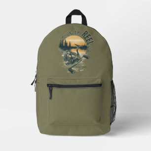 Ich lebe in meiner Lustiges Fischer-Geschenk Bedruckter Rucksack