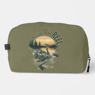 Ich lebe in meiner Lustiges Fischer-Geschenk Waschbeutel