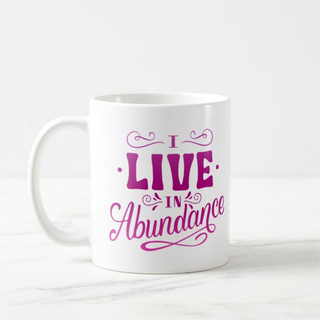 ICH LEBE IN ÜBERLEBEN KAFFEETASSE (Links)