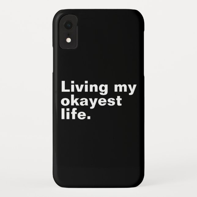Ich lebe mein ganzes Leben. Case-Mate iPhone Hülle (Rückseite)