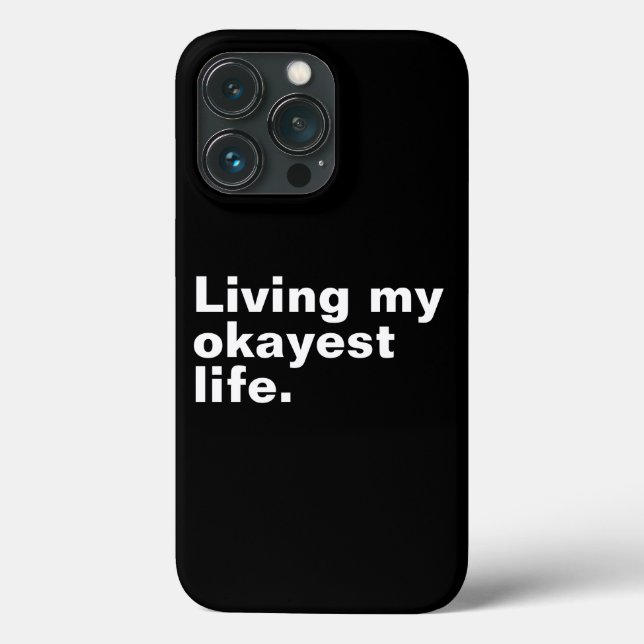 Ich lebe mein ganzes Leben. Case-Mate iPhone Hülle (Rückseite)