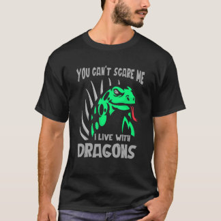 Ich lebe mit Dragons Lizard Repti T-Shirt