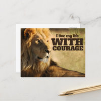 "Ich lebe mit Mut" Motivation Affirmation