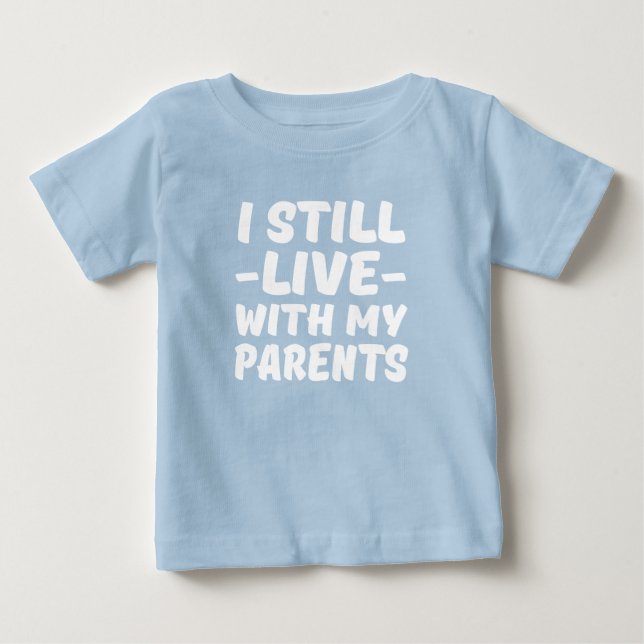 Ich lebe noch mit meinem lustigen Baby-Shirt der Baby T-shirt (Vorderseite)