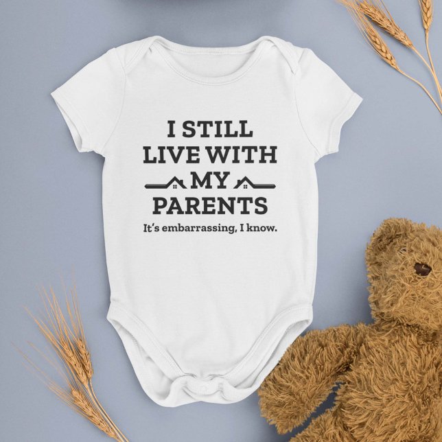 Ich lebe noch mit meinen Eltern Baby Strampler (Von Creator hochgeladen)