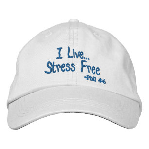Ich lebe Stressfrei Bestickte Baseballkappe