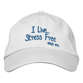 Ich lebe Stressfrei Bestickte Baseballkappe