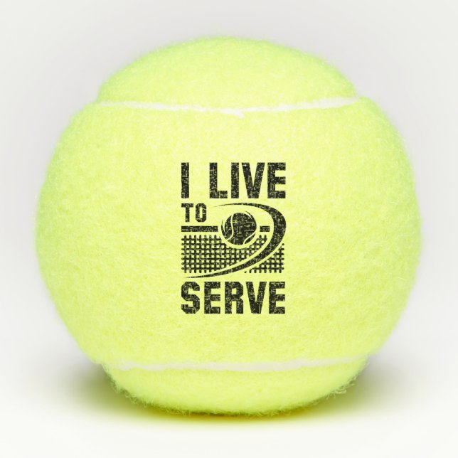 Ich lebe, um zu dienen tennisbälle (Vorderseite)
