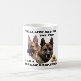 Ich lebe und die für Sie Schäferhund-Kaffee Verwandlungstasse
