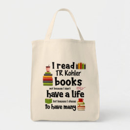 Ich lebe viele lebende TR Kohler Bücher lesen Tragetasche