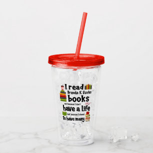 Ich lebe viele Lebewesen Lesen Brenda K Davies Bü Acryltrinkbecher
