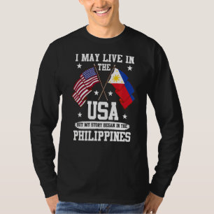 Ich lebe vielleicht in den USA, aber meine Geschic T-Shirt