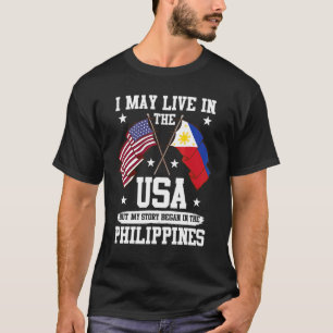 Ich lebe vielleicht in den USA, aber meine Geschic T-Shirt