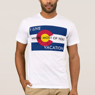 Ich lebe, wo Sie vacation T-Shirt