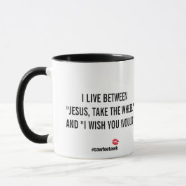 Ich lebe zwischen Tasse (Schwarzes)