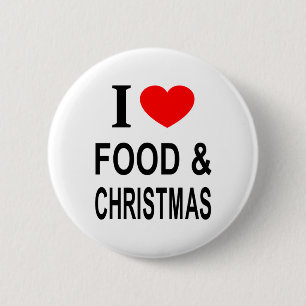ICH ❤️ LEBENSMITTEL & CHRISTMAS I LIEBE LEBENSMITT BUTTON