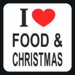 ICH ❤️ LEBENSMITTEL & CHRISTMAS I LIEBE LEBENSMITT QUADRATISCHER AUFKLEBER<br><div class="desc">ICH ❤️ LEBENSMITTEL & CHRISTMAS I LIEBE LEBENSMITTEL & CHRISTMAS ICH HERZ LEBENSMITTEL & CHRISTMAS - Do you?</div>