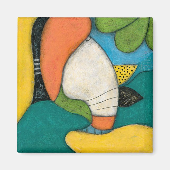 Ich lebte einmal in Tortola Kühlschrank Magnet (Vorne)