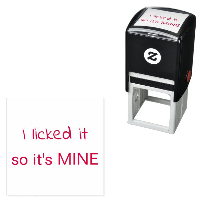 Ich leckte es, also ist es mein Funny Permastempel (Beispiel)