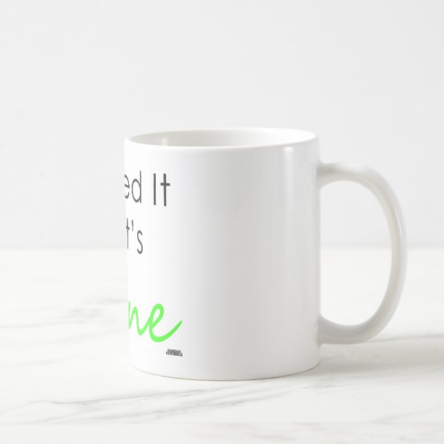 Ich leckte es, also ist es meins kaffeetasse (Rechts)