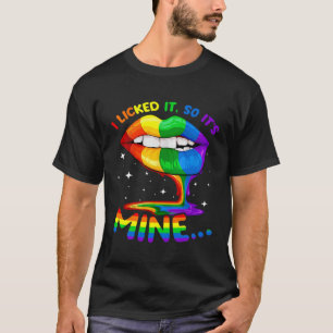 Ich leckte es so es mein Gay Pride LGBT Ally Match T-Shirt