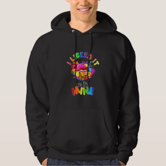 Ich leckte es so sein Mine Lgbtq Rainbow Lesbian L Hoodie