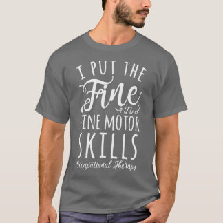 Ich lege die Strafe in gute Motorfertigkeiten T-Shirt
