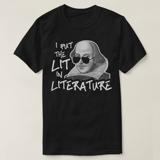 Ich lege Lit in die Literatur T-Shirt (Design vorne)
