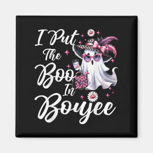 Ich legte den Boo in Boujee Ghost Funny Nk Leopard Magnet