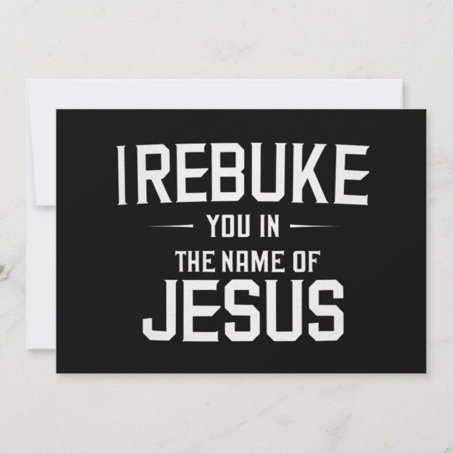 Ich lehne dich im Namen Jesu ab Einladung (Vorderseite)
