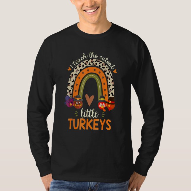 Ich lehre den Niedlichen kleinen Truthahnentee T-Shirt (Vorderseite)