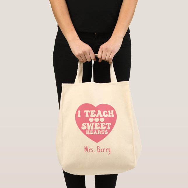 Ich lehre den Valentinstag des süßen Herzens Tragetasche (Vorderseite (Produkt))