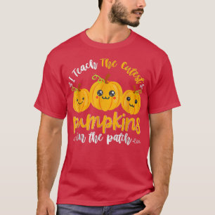 Ich lehre die Niedlichsten Kürbis in den Patch-Leh T-Shirt