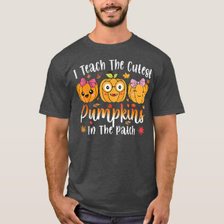 Ich lehre die Niedlichsten Kürbis in den Patch-Leh T-Shirt