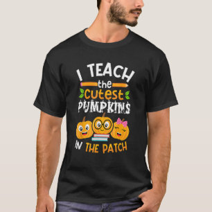 Ich lehre die Niedlichsten Kürbis in den Patch-Leh T-Shirt
