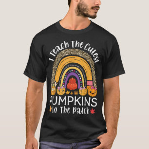 Ich lehre die Niedlichsten Kürbis in den Patch-Leh T-Shirt