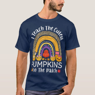 Ich lehre die Niedlichsten Kürbis in den Patch-Leh T-Shirt