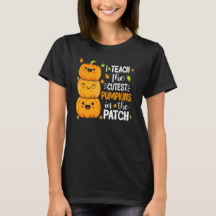 Ich lehre die Niedlichsten Kürbis in den Patch-Leh T-Shirt