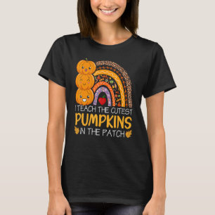 Ich lehre die Niedlichsten Kürbis in den Patch-Leh T-Shirt