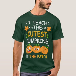 Ich lehre die Niedlichsten Kürbis in den Patch-Leh T-Shirt