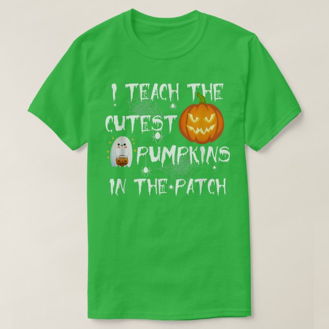 Ich lehre die Niedlichsten Kürbis in den Patch Pum T-Shirt (Design vorne)