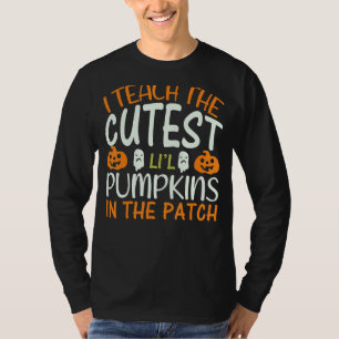 Ich lehre die Niedlichsten Kürbis in Patch 1 T-Shirt