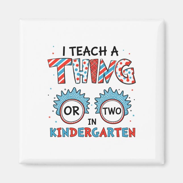 Ich lehre ein oder zwei Dinge im Kindergarten zurü Magnet (Vorne)