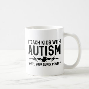 Ich lehre Kinder Autismus Kaffeetasse