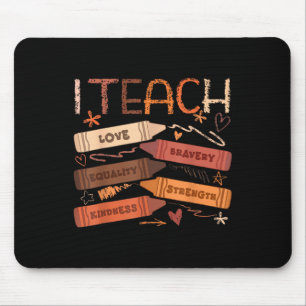 Ich lehre Liebe Gleichheit Stärke Güte Mousepad