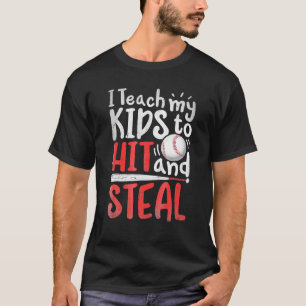 Ich lehre meine Kinder, Vater Baseball zu schlagen T-Shirt
