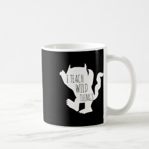 Ich lehre wilde Dinge Monster Spaß Halloween-Gesch Kaffeetasse